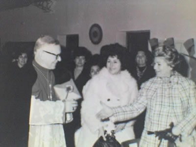 Monseñor Raspanti en acto del 17 de agosto, 1968